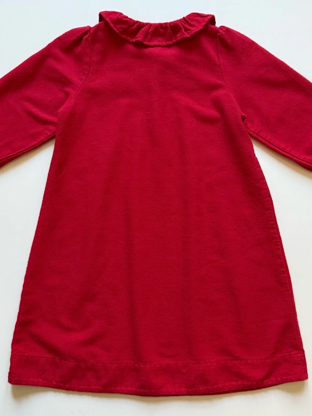 Petite Plume Girl's Flannel Victoria Nightgown in Red - Size 4